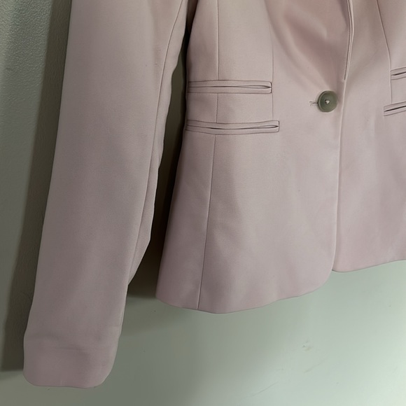 Express Notch Collar One Button Blazer - Pink - 0 - Picture 5 of 15